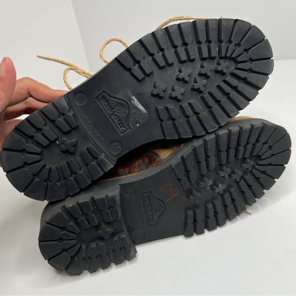 Geier Wally Calf Hair Cow Print Oxford Shoes Size 36 - Picture 10 of 13